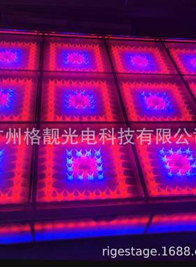 厂家酒吧舞台KTV声控发光弹簧舞台 DJ台烧烤吧蹦迪发光动感舞台