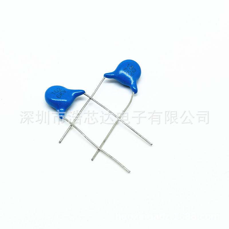 高压瓷片电容102 6KV 1000PF1NF 6000V直插电容Y电容器 1K一包
