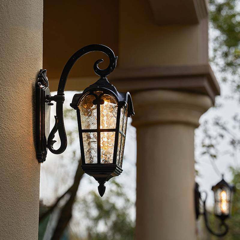 户外壁灯太阳能壁灯防水阳台别墅室外欧式仿古露台大门庭院灯