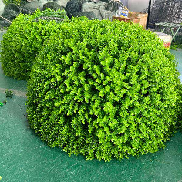 利6178户外绿盖遮挡装饰品绿植植球仿真绿植尤加井草球装饰米兰草