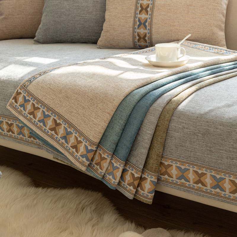 沙发垫四季通用简约现代一整套装皮轻奢风高端防滑美式套罩盖布巾