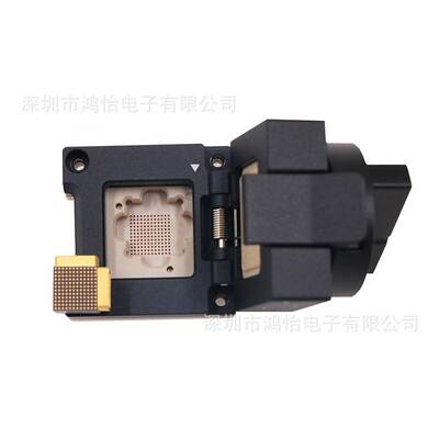 设计BGA/LGA封装芯片有球无球测试夹具座 LGA144测试座老化烧录座