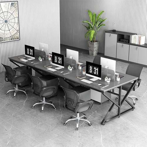 办公桌椅组合办公室员工位电脑桌双人位简约现代屏风卡位职员桌子