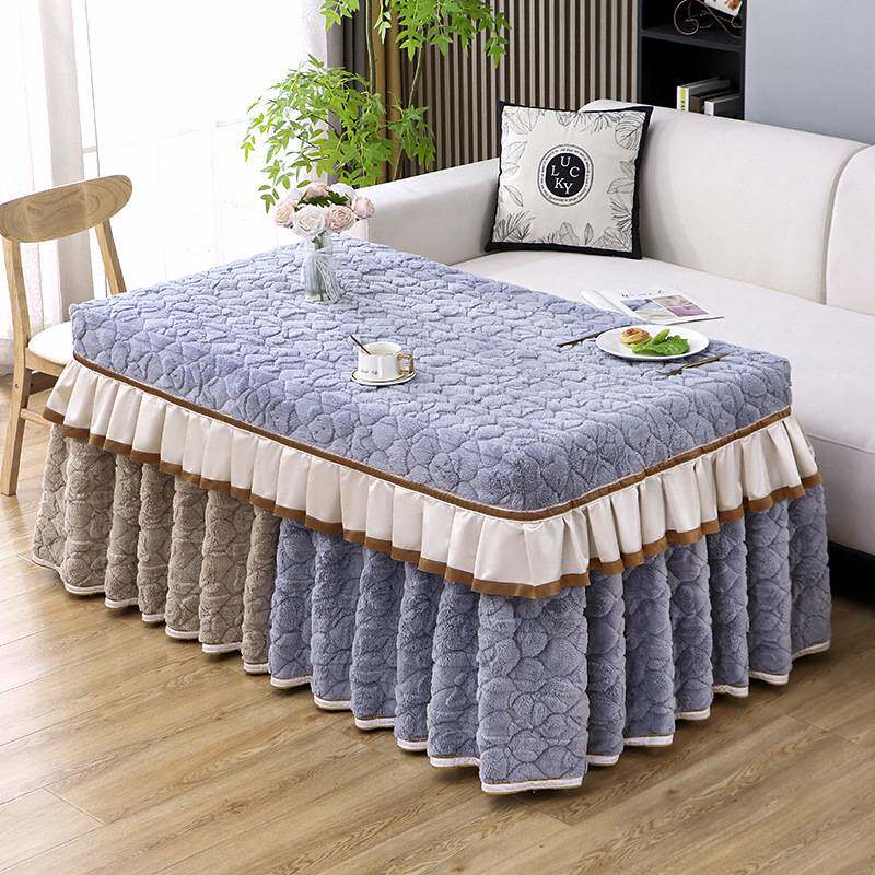 电炉罩烤火桌子罩拼接加厚茶几桌布罩电暖炉棉被套罩塔芙绒保暖