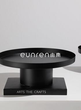 极简高脚家居民宿收纳托盘样板房间售楼处玄关电视柜茶几水果盘