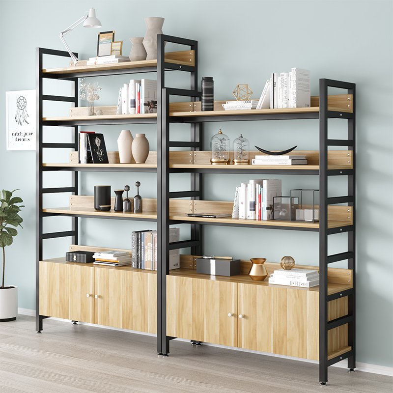 书架置物架落地家用卧室多层收纳架子铁艺储物架客厅儿童简易书柜