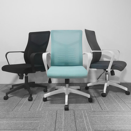 职员电脑椅家f用办公椅子转椅职员座椅升降人体工学椅网椅转椅简