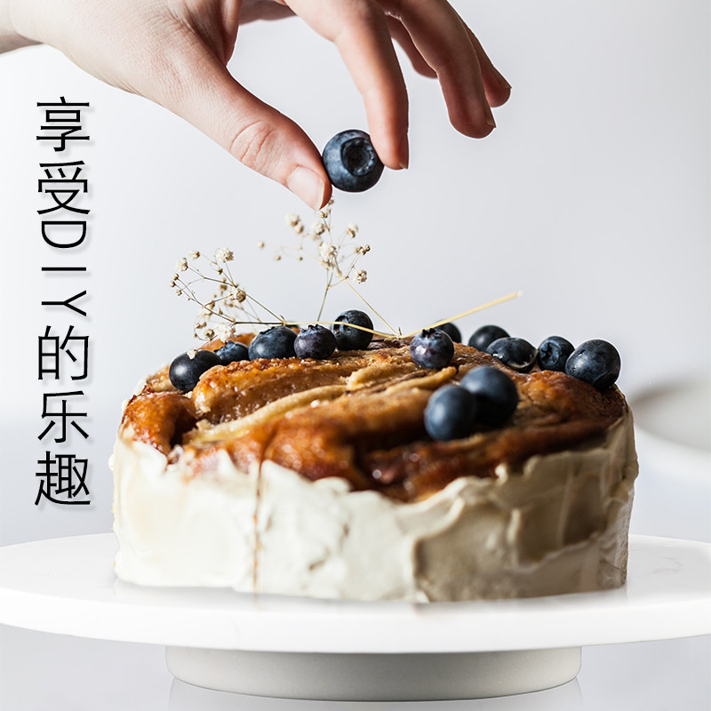 裱花转台c蛋糕托盘大理石裱花台做蛋糕材料套装烘焙工具家用点心图片
