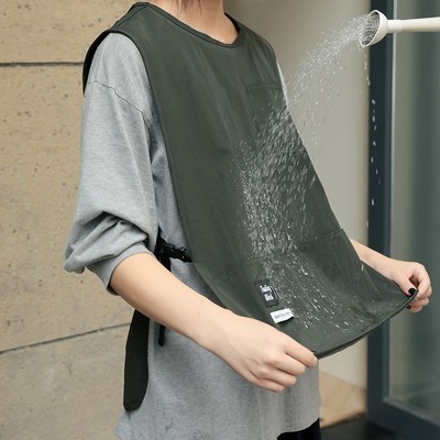 马甲防水围裙新款高级感年轻款餐饮专用咖啡店工作服定制logo印字