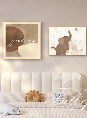 大气抽象卧室f背景墙装饰画高级肌理感艺术餐厅挂画新款主卧床头