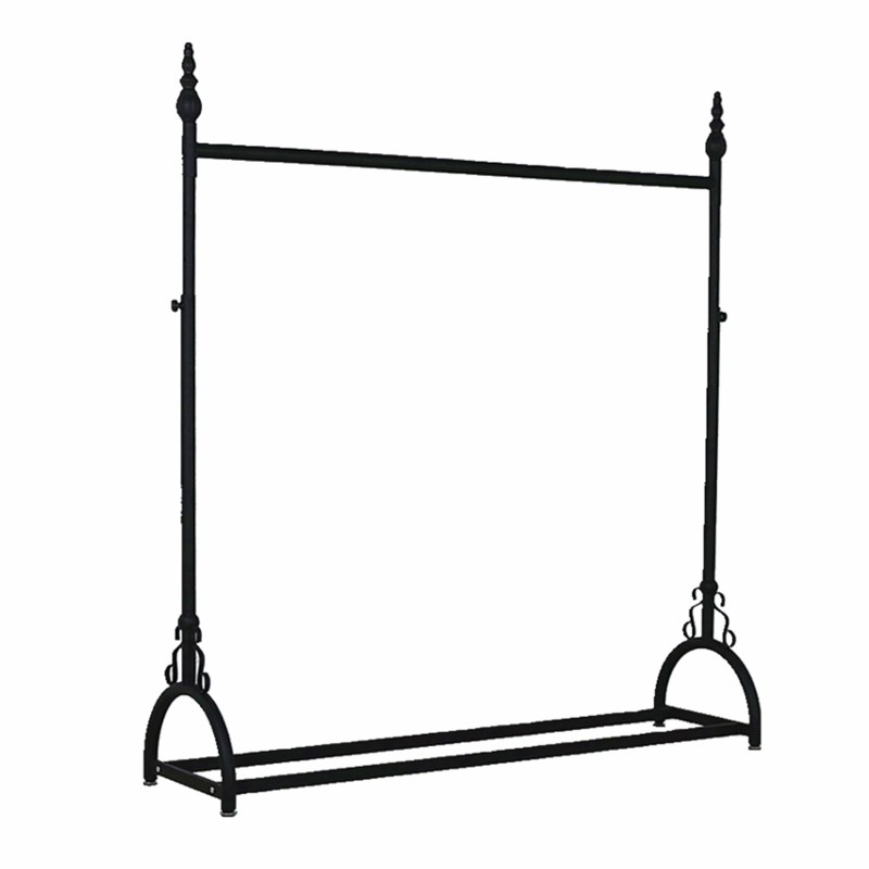 铁艺服装店展示架落地式衣架服装货架简易架升降架铁架子摆摊架子