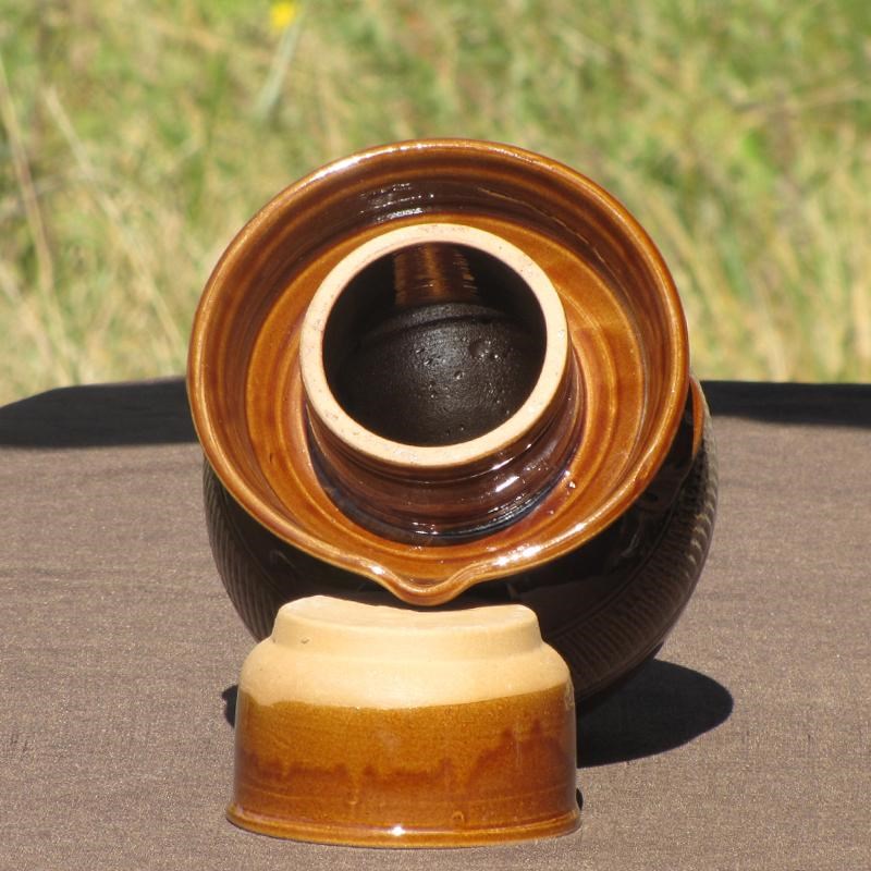 加厚腌菜坛子泡菜坛水封坛腌鸡蛋鸭蛋咸菜土陶坛储物罐家用商用