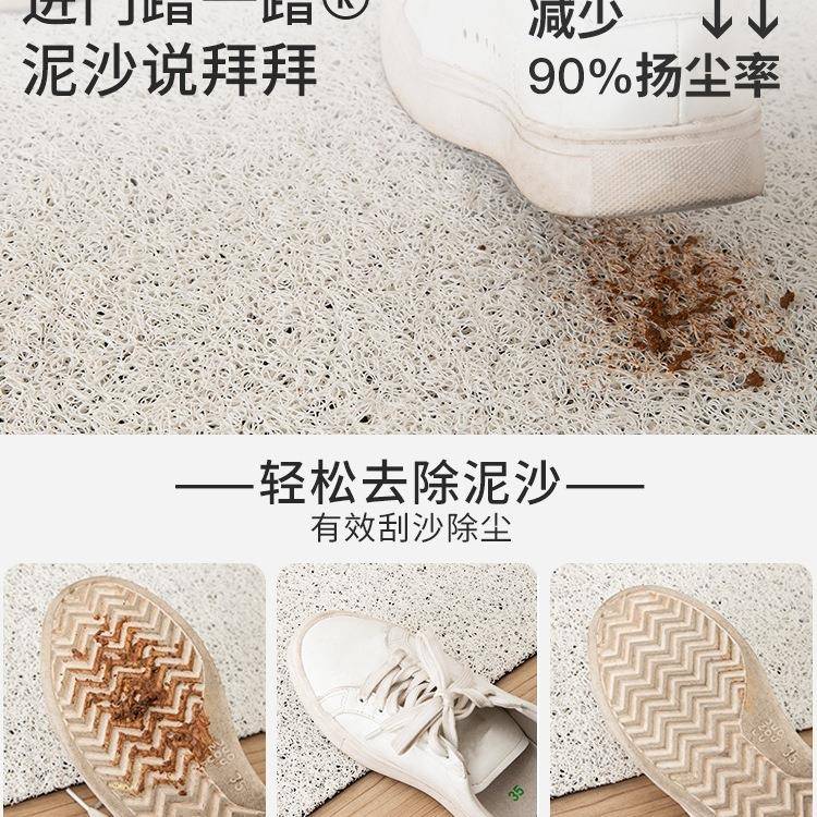 卡通丝圈入门脚地垫家用地毯大户进门口防滑垫F98J58TM子玄关门前