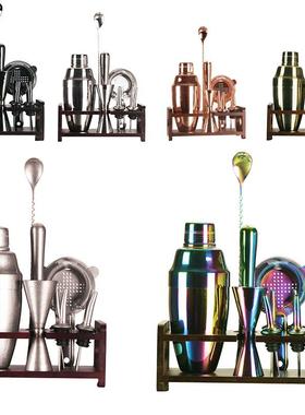 3壶04不三锈钢调酒器套装尾酒吧架子套件鸡酒段式摇酒美式波44115