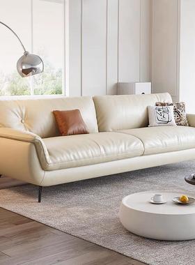 205新款猫现SBB爪排皮沙发沙发简约代意式2小户型客厅直出租房沙