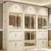 26年新收纳柜P双P奶油风免安装 折衣叠柜 卧室一体式 开MDJ8845 门款