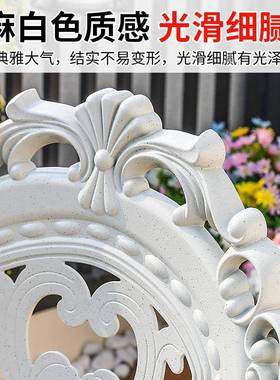 户闲桌椅白色组合室外庭外院2478-1花园简休约椅铸铝椅座子热销款