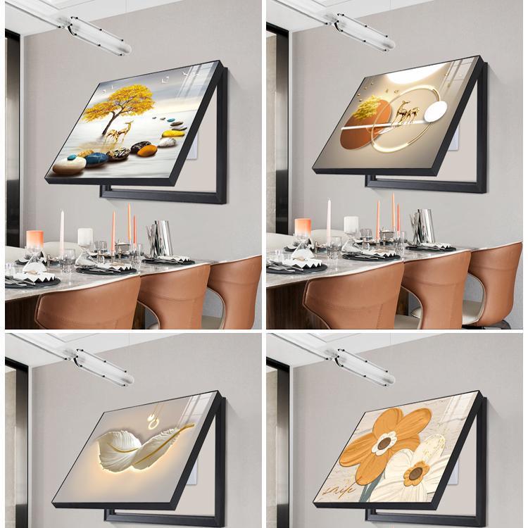 轻餐奢电表箱装打BQ476285饰画免孔配电箱挡画厅开关盒电闸箱简遮