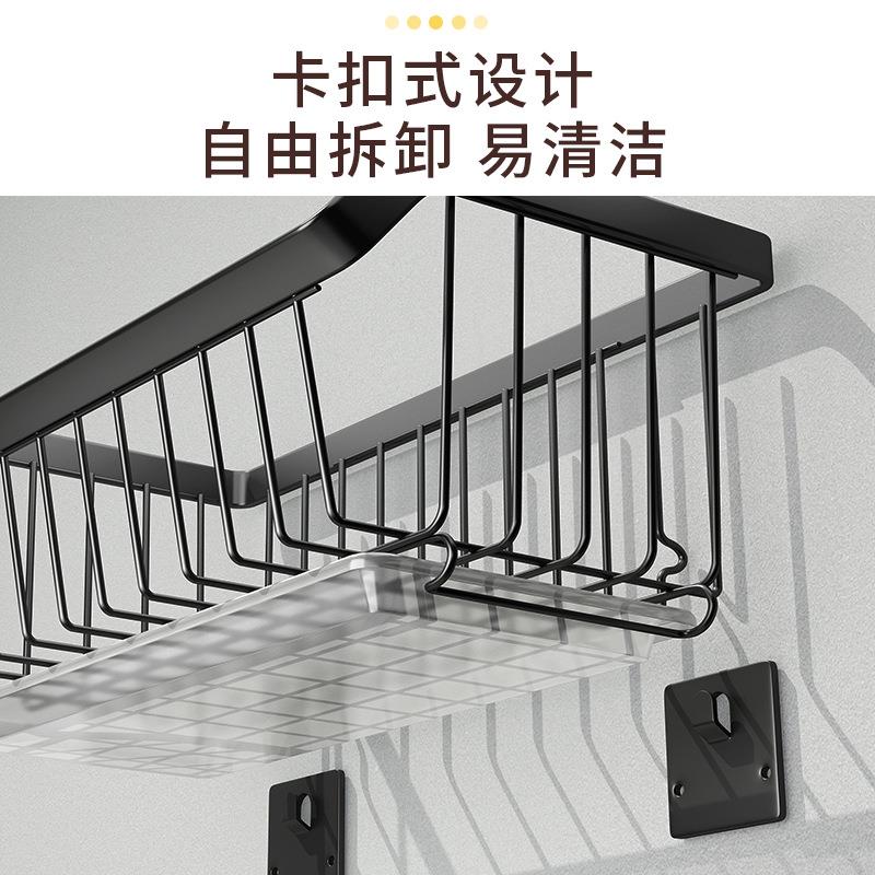 厨房果蔬物纳架收孔筐壁挂式免KL692554打不锈钢放置调料蔬菜架菜