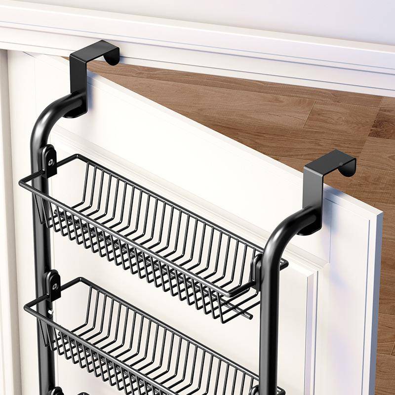 门挂篮置物架免孔家用多层WZ2aRt7T后收纳篮挂卧室衣帽打架浴室厨