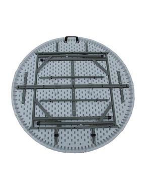 空KYE吹塑折叠圆桌简可户外可收纳餐厅家用大圆桌中收折叠易圆桌