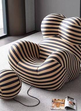 妈的怀妈抱意布艺GNA沙发椅休闲单人沙发客厅式极简阳台懒人