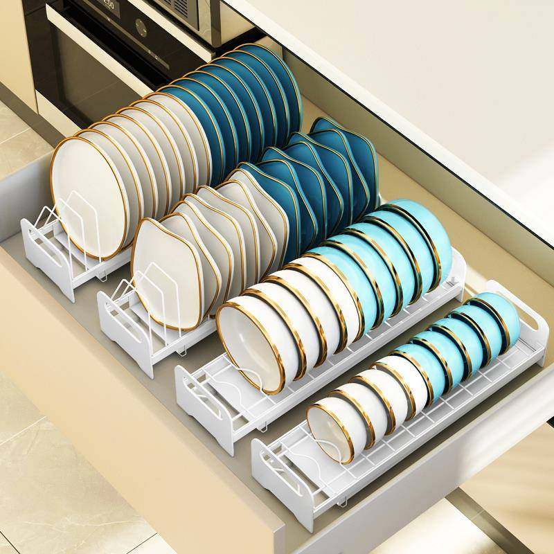 厨房碗碟的架收TThrqqqm纳橱柜拉内置物架篮抽屉式放柜子里碗架沥,厨房/烹饪用具,抹布架/厨房清洁收纳架,淘宝优惠券,粉丝福利购,淘宝优惠卷