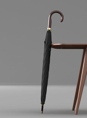 O492LCAT长8骨120超大伞柄面商务防风直柄伞男女Y士自动双人抗风