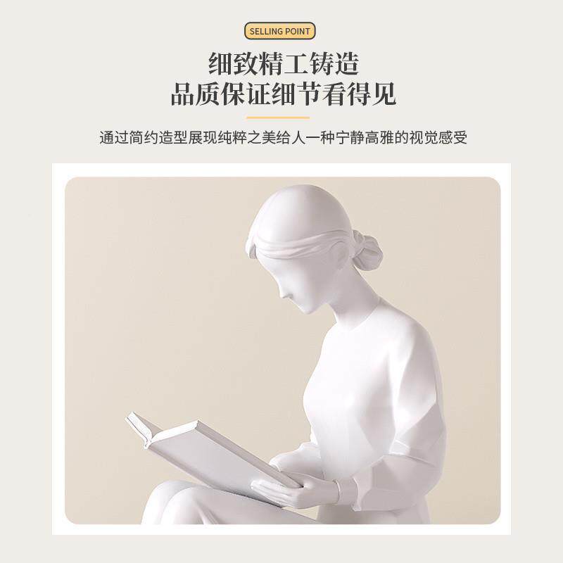 情侣摆件挡创意人物术厅玄关酒FXjFdzxt柜书电视柜书房书柜艺家居