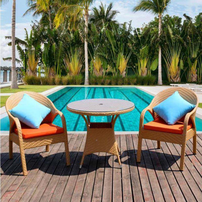 户外编沙发庭院阳台外露台客藤厅别防墅6825676双室人藤椅防水晒
