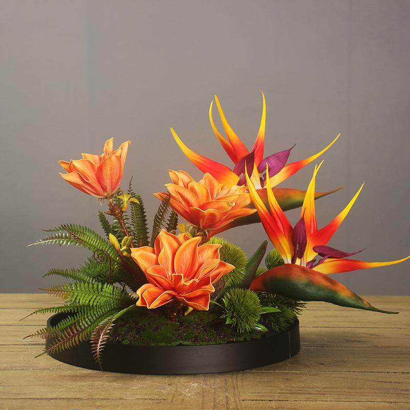 店大酒20250508圆桌中间转盘餐花摆高端轻奢装饰花品摆件假花仿真,鲜花速递/花卉仿真/绿植园艺,仿真花,淘宝优惠券,粉丝福利购,淘宝优惠卷