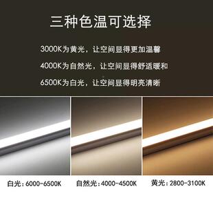 t5体化灯管方米形全塑LEDT5一三孔插12节一能LED灯管