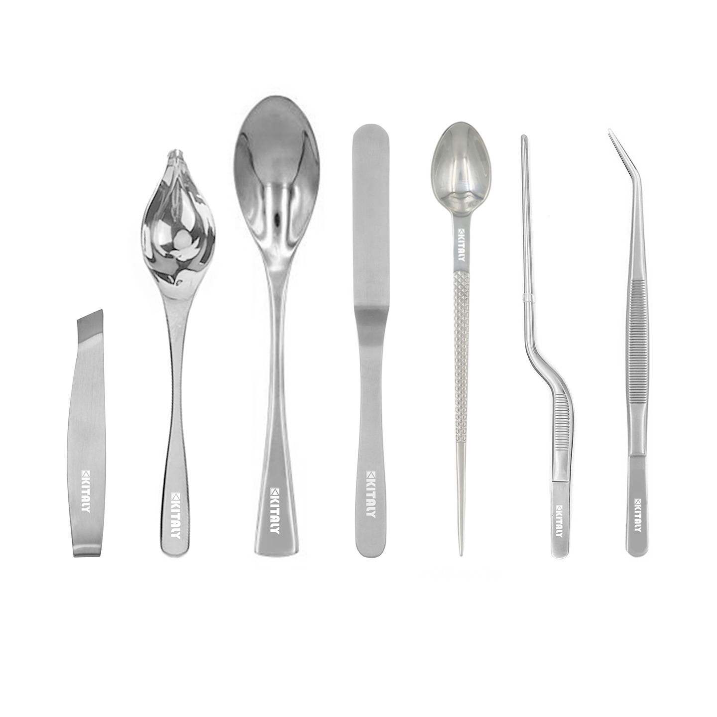 意大利KITALY主厨摆盘镊子不锈钢夹分子料理创意美食工具摆盘套装