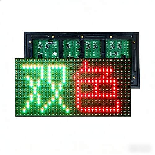 P10户外屏双色交通直插模组道路led诱导显示屏单元板高亮防水模组
