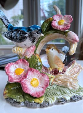 陶瓷新款爱情鸟欧式小摆件创意客厅家居装结婚房间小饰品桌面摆设