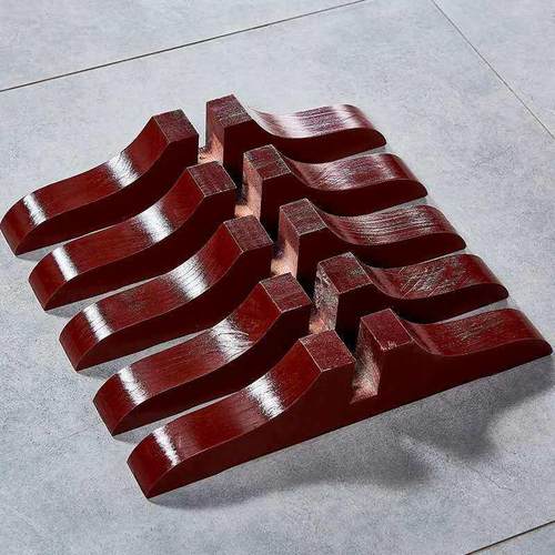 实木屏风隔断底座拉直固定滑轮可移动新中式简约玄关支架折屏专用