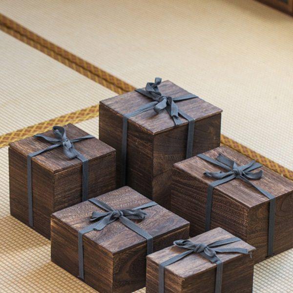 高档复古风木质礼品盒盘子家用花瓶茶杯茶壶方形木盒,包装,木盒包装,淘宝优惠券,粉丝福利购,淘宝优惠卷