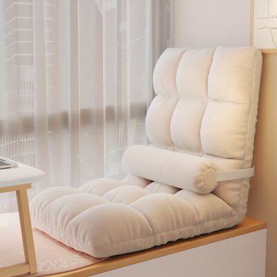 懒人沙发床上靠背椅飘窗坐靠一体垫卧室单人小沙发榻榻米摆烂座椅