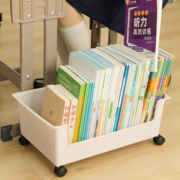 桌下书架放书包置物架带轮学生教室书桌旁收纳架落地可移动小推车,收纳整理,书桌收纳置物架,淘宝优惠券,粉丝福利购,淘宝优惠卷