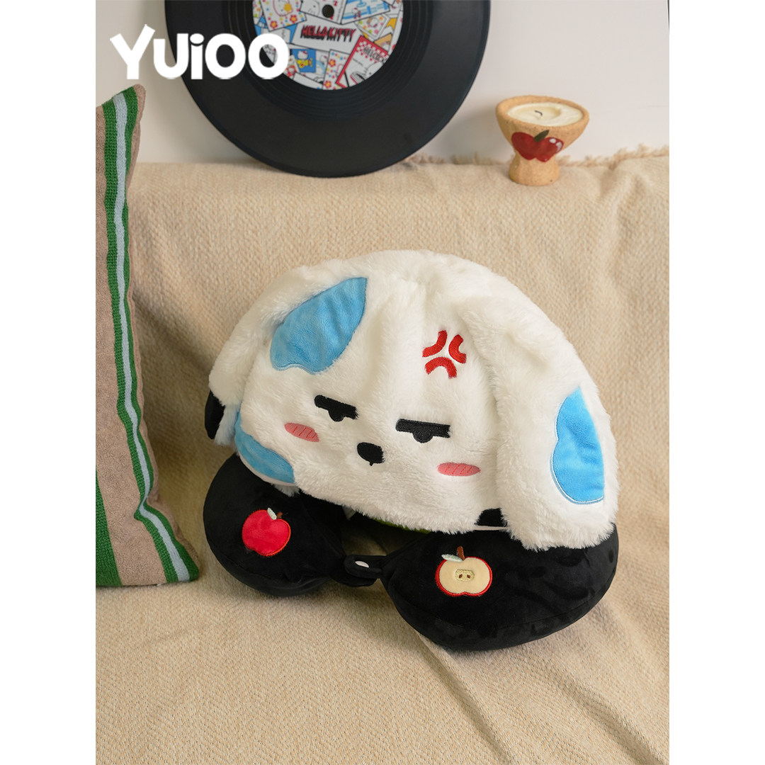 Yuioo起床气苹狗原创u型枕连帽旅行睡觉神器飞机护颈脖子u形枕头,床上用品,U型枕/便携枕,淘宝优惠券,粉丝福利购,淘宝优惠卷