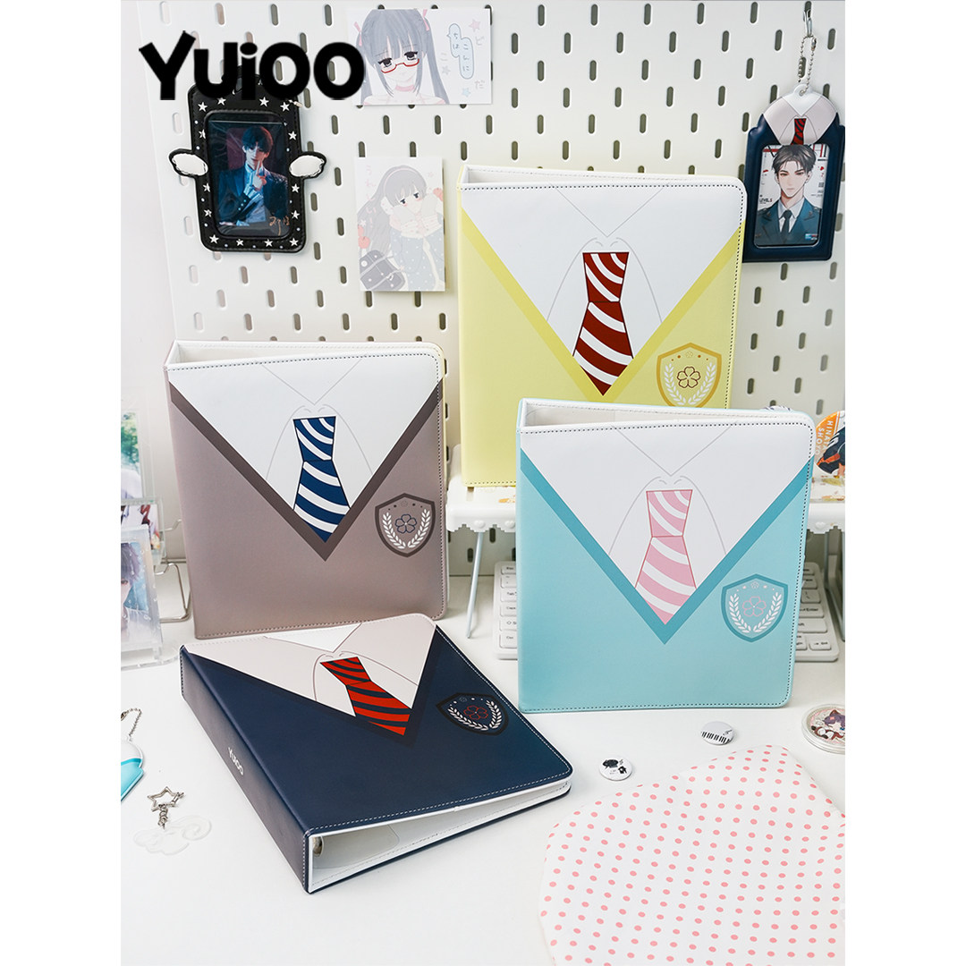 Yuioo原创领带校服卡册高颜值收藏册卡通卡牌收纳盒展示册收藏夹,收纳整理,卡片收纳盒/册,淘宝优惠券,粉丝福利购,淘宝优惠卷