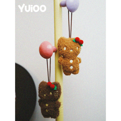 可爱kitty凯蒂猫公仔姜饼人挂饰