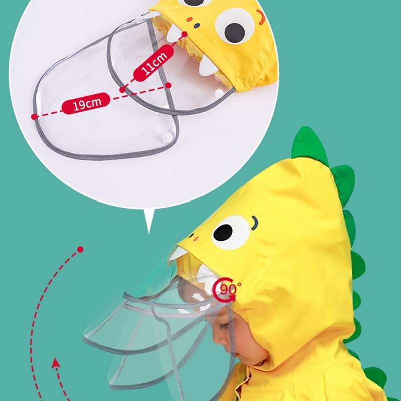 幼儿园宝宝雨衣女孩可爱儿童恐龙斗篷雨披小学生雨衣全身防水男童