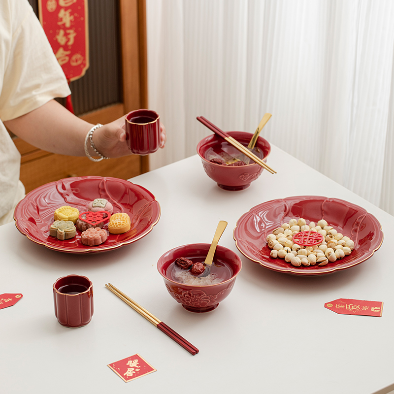 新婚礼物送新人结婚碗筷餐具陪嫁套装送新娘乔迁新居订婚闺蜜礼品