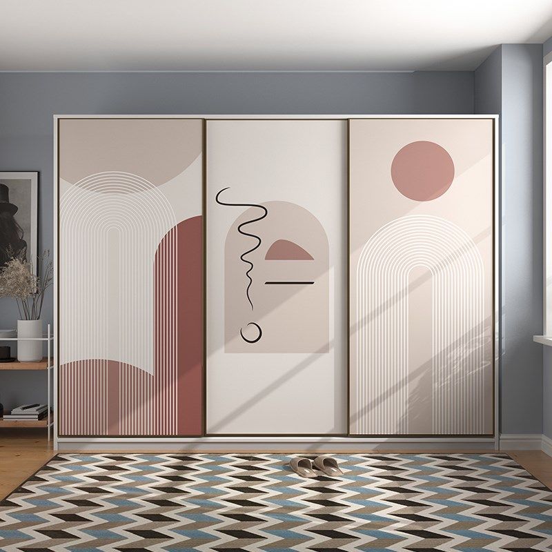 现代简约风改色贴膜大衣柜推拉门翻新自粘防水贴纸喜庆装饰墙贴,家居饰品,软装墙贴,淘宝优惠券,粉丝福利购,淘宝优惠卷
