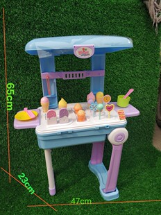 新儿童拉杆行李箱餐具医具甜品车套装模型女孩男孩过家家玩具礼物