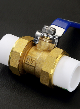 现货速发全铜ppr水管管件配件开关接头热熔4分20开关6分25双活接