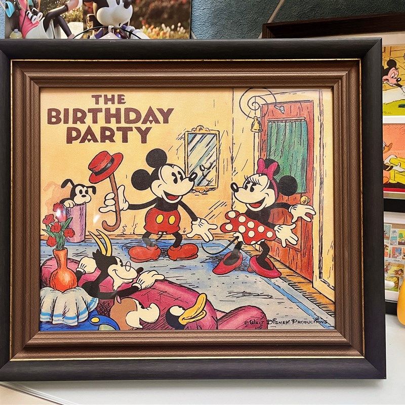 中古风美式米老鼠客厅玄关走廊装饰画沙发办公室背景挂画书桌摆件,家居饰品,现代装饰画,淘宝优惠券,粉丝福利购,淘宝优惠卷