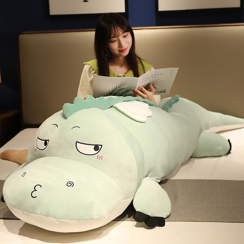 超大号恐龙公仔玩偶毛绒玩具睡觉夹腿抱枕送女朋友圣诞节礼物女生