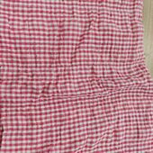 汉麻色织24支合股加厚床单 210 200 盖毯 三件套